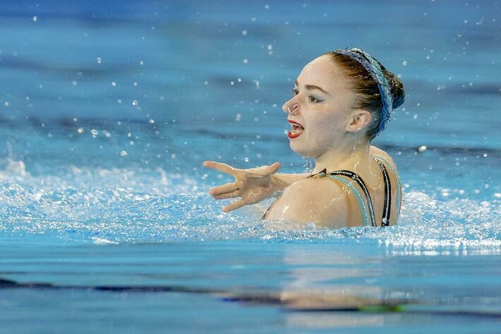 Klara Bleyer bei ihrer WM-Solokür.